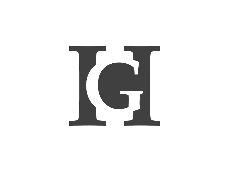 Animated gif of horseman group logo versions.