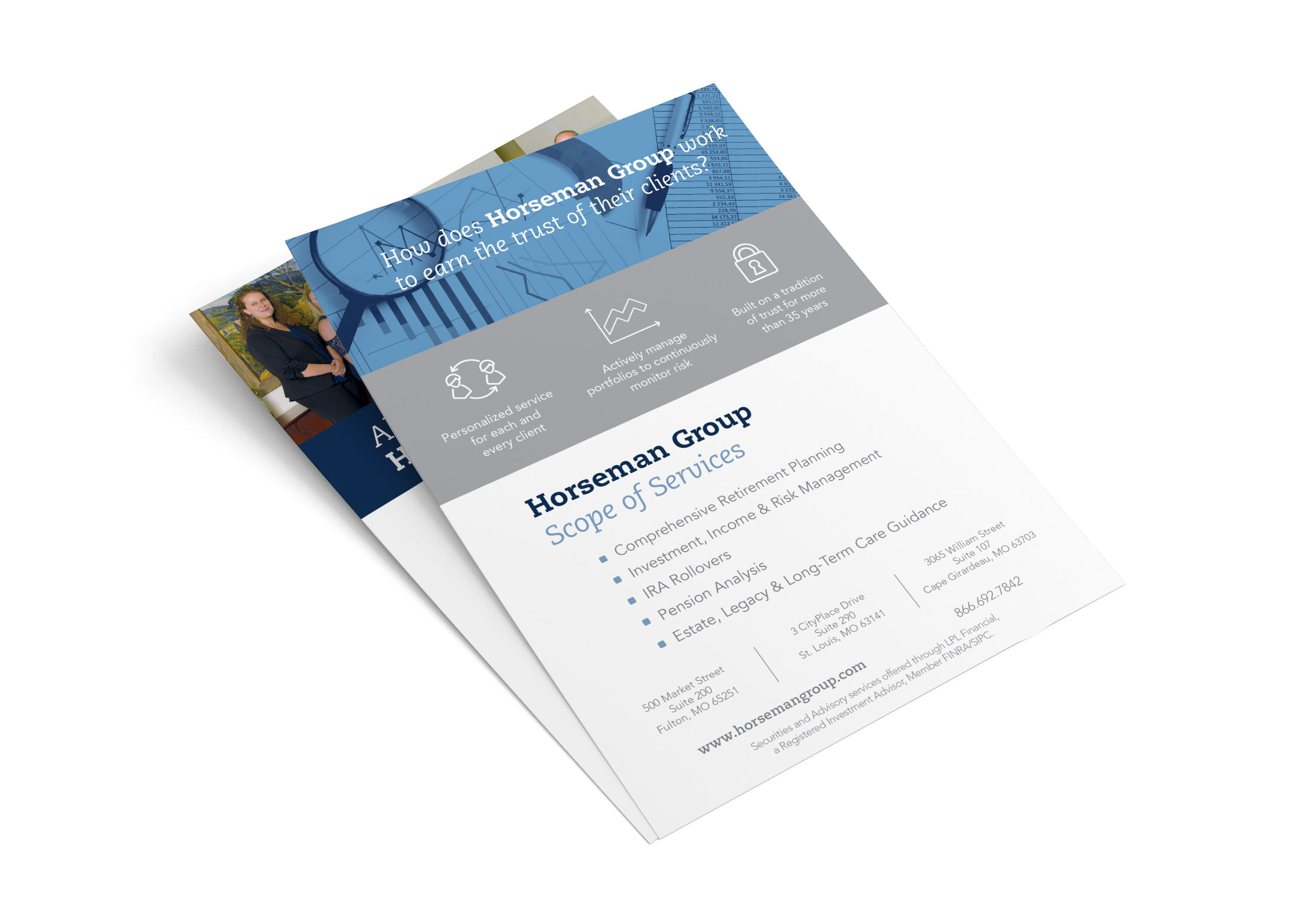 Photo of a handout mockup.