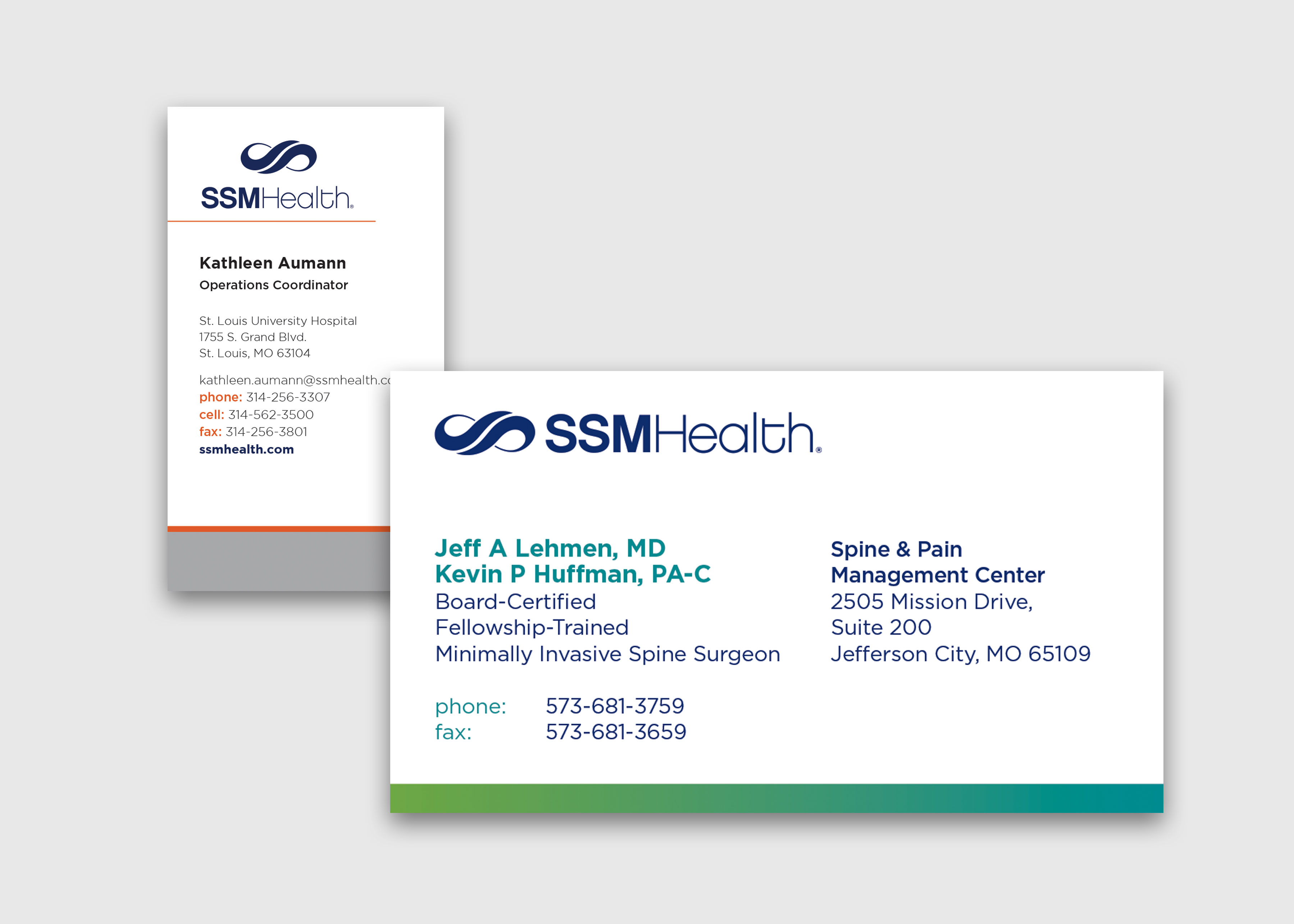 Image of business cards.